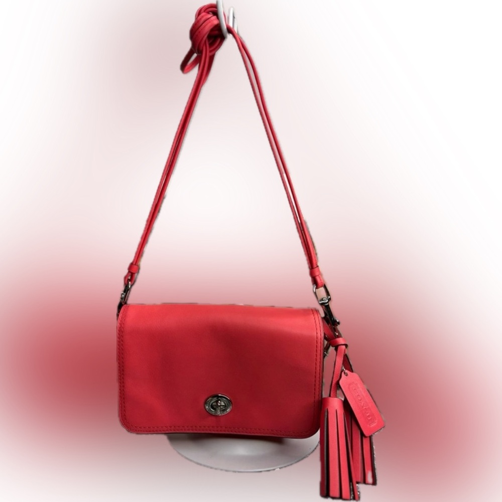 Coach Penny Leather Crossbody Bag EUC With Tassel and Hangtag